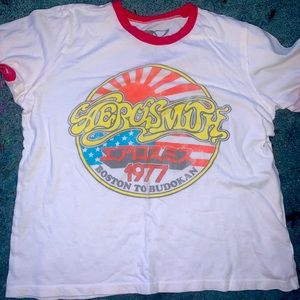 Aerosmith white shirt